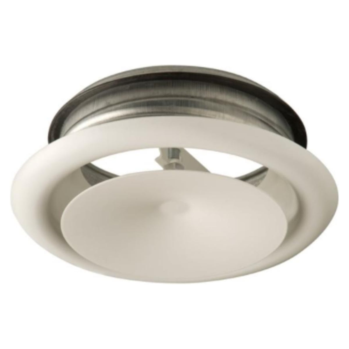 Air Excellent Ventiel Toevoer Metaal 125 Wit - Afbeelding 1
