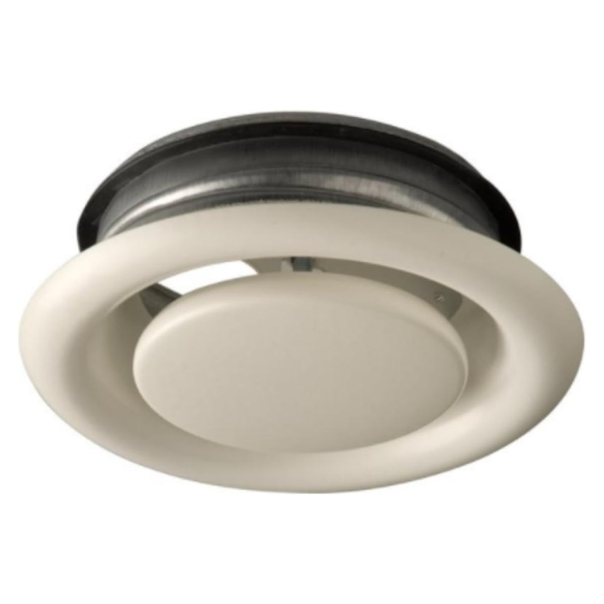 Air Excellent Ventiel Afvoer Metaal 125 Wit - Afbeelding 1