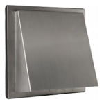 RVS BUITENROOSTER SCHUINE KAP 125 MM - Afbeelding 2