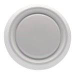 DAV AFZUIGVENTIEL MET KLEMMEN 125MM WIT