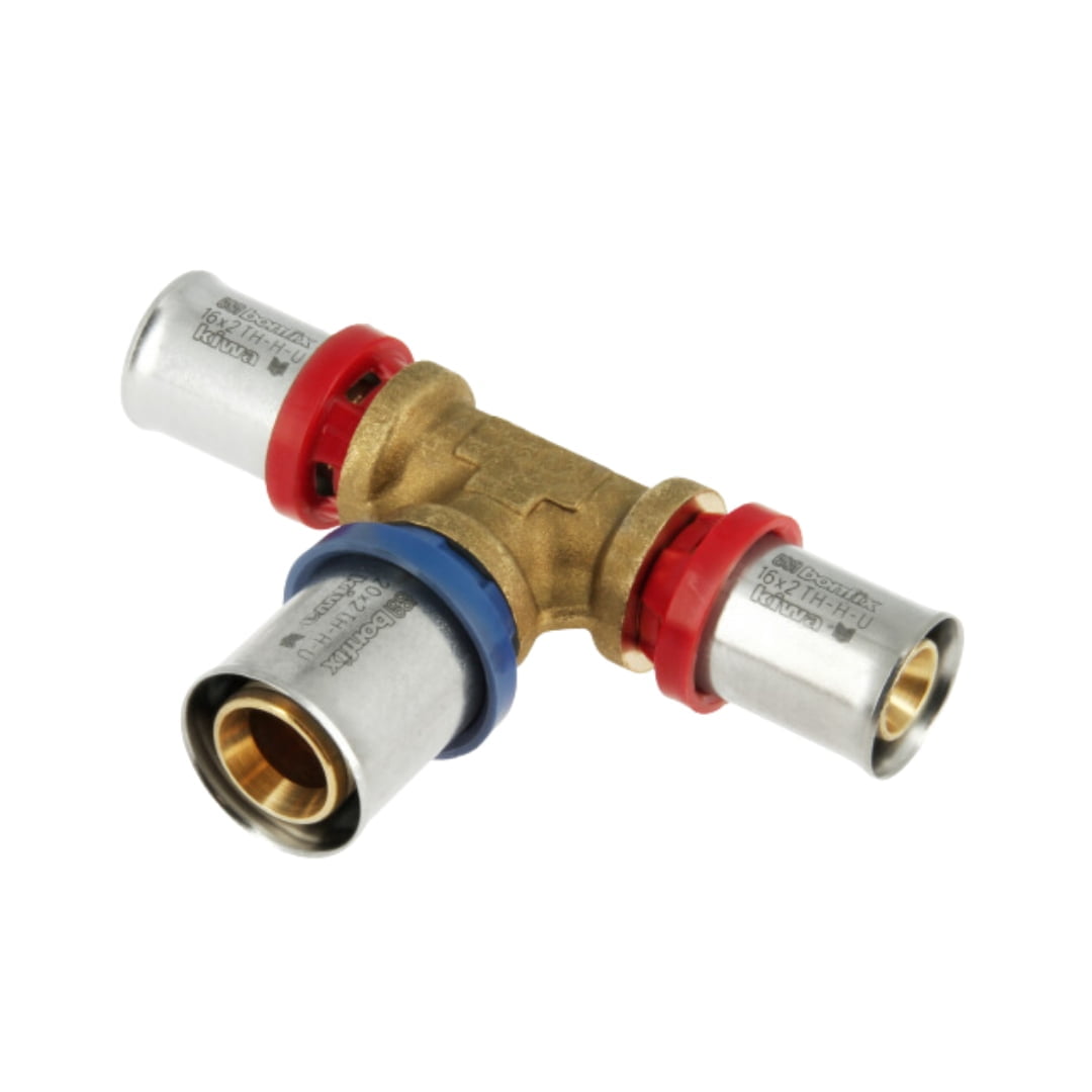 BONFIX Alu-pers verloop T-stuk 16 x 20 x 16 mm BONFIX Alu-pers verloop T-stuk 16 x 20 x 16 mm