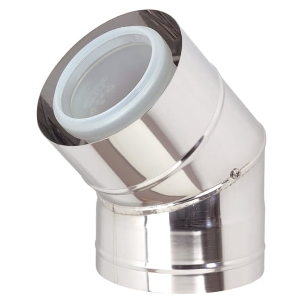 Rolux Buitenwandsysteem Bocht 45° Conc PP/RVS 110/160