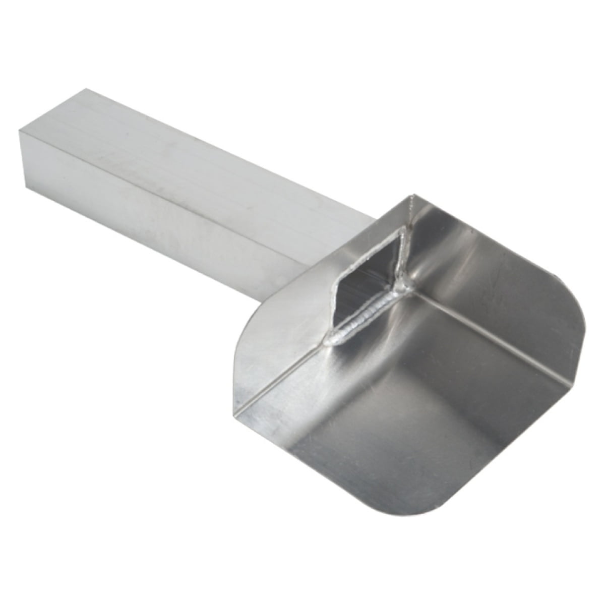 kiezelbak hoek rechts alu 60x100 45 gr L=330 - Afbeelding 1