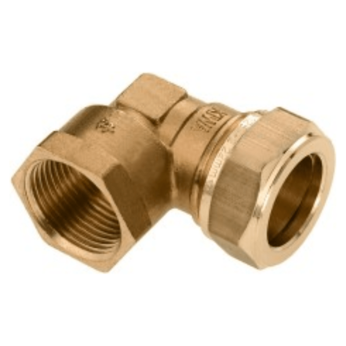 BONFIX Knel messing kniekoppeling 1 1/4