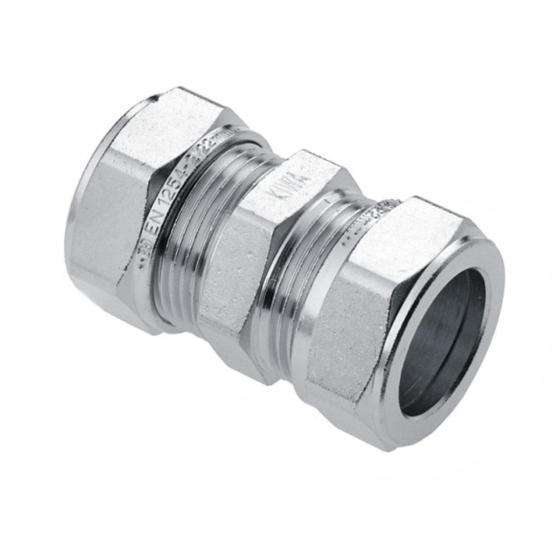 Bonfix 82530AN rechte verloopkoppeling 15x15 BONFIX Knel vertinde rechte koppeling 15 x 15 mm - Afbeelding 1