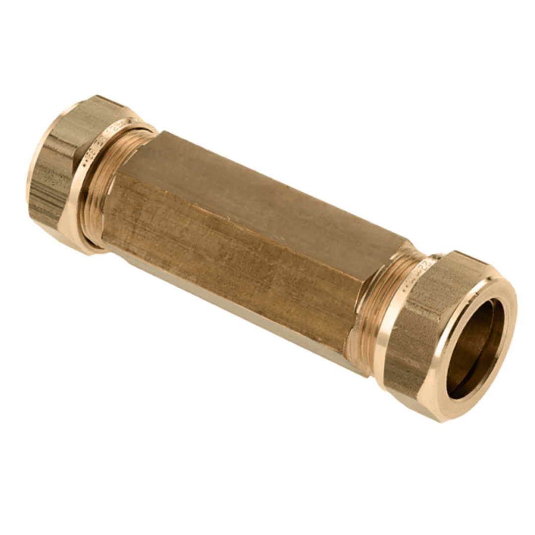 Bonfix 82900 Knelfitting reparatiekoppeling 15 x 15 BONFIX Knel messing reparatiekoppeling 15 mm - Afbeelding 1