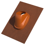 0174030 Ubiflex Dakdoorvoerpan Universeel 131 35-55° 500mm x 600mm terracotta