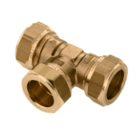 BONFIX Knel messing T-stuk 18 x 18 x 18 mm