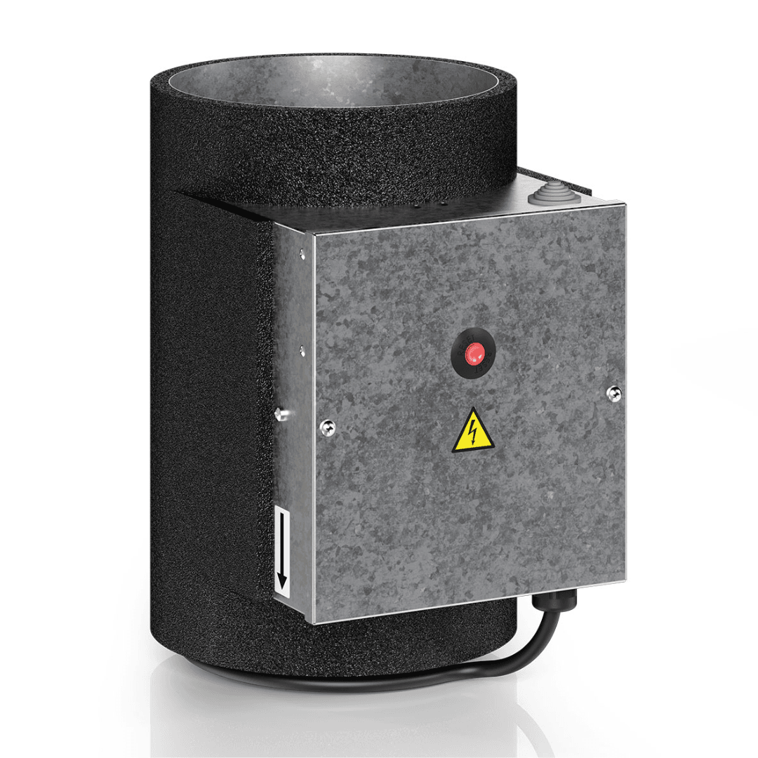 Elektrische voorverwarmer extern EVE 180 diameter 180 mm Artikelnummer_ 04-00171 Elektrische voorverwarmer extern 180, type EVE 180 - Afbeelding 1