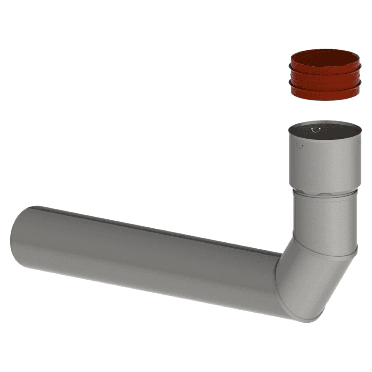 MetalFlex Bocht star-flex RVS 80-80 90° - Afbeelding 1
