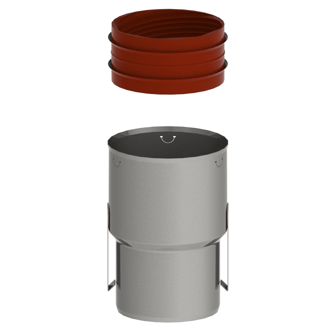 MetalFlex Koppelst Spie-Flex+ RVS 80_80 Artikelnummer_ 400480518 MetalFlex Koppelst Spie-Flex+ RVS 80/80 - Afbeelding 1