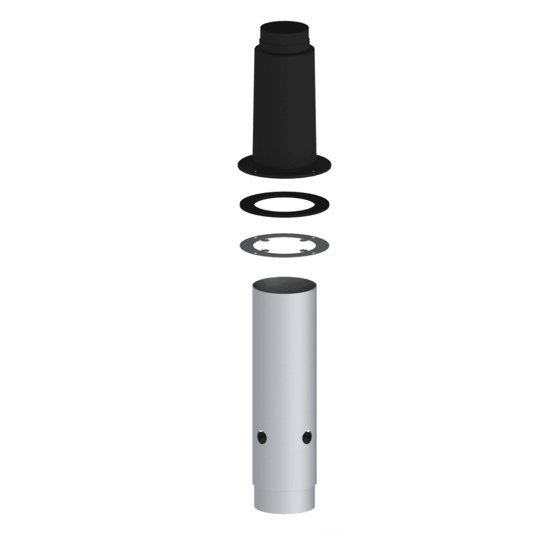 MetalFlex Schoorsteen kit RVS 60 Artikelnummer_ 400480528 MetalFlex Schoorsteen kit RVS 60 - Afbeelding 1