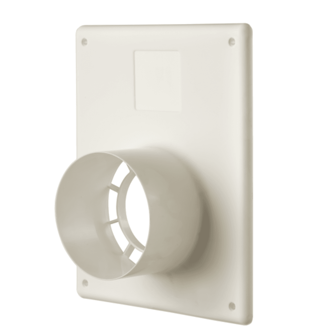 Rolux Flex Muurplaat Schachtaansluiting KS 80_125 wit Artikelnummer_ 0716105 Rolux Flex Muurplaat Schachtaansluiting KS 80/125 wit - Afbeelding 1