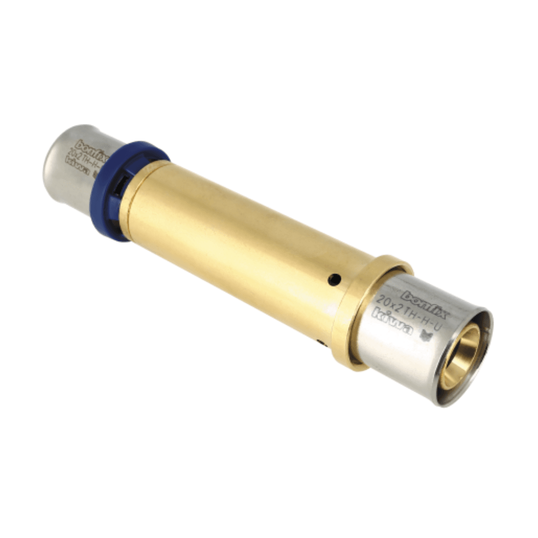 2004820 Reparatiekoppeling Alu-pers fittingen 2 x alu-pers 20x20 BONFIX Alu-pers reparatiekoppeling 20 x 20 mm - Afbeelding 1