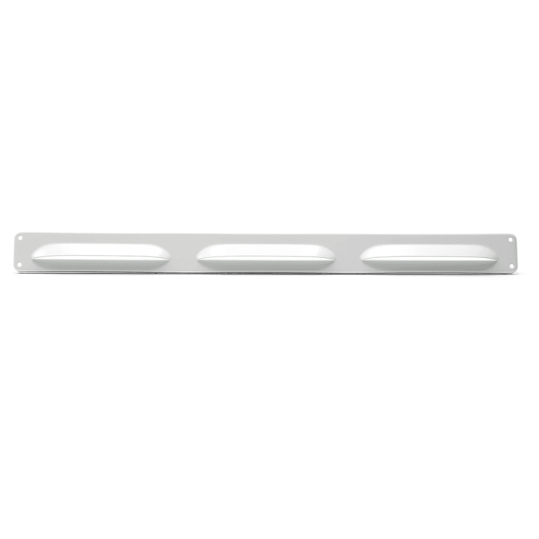 ALU schoepenrooster 370x30mm wit