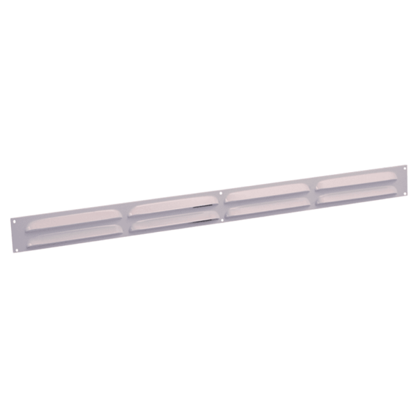 ALU schoepenrooster vlak model 500x40mm wit