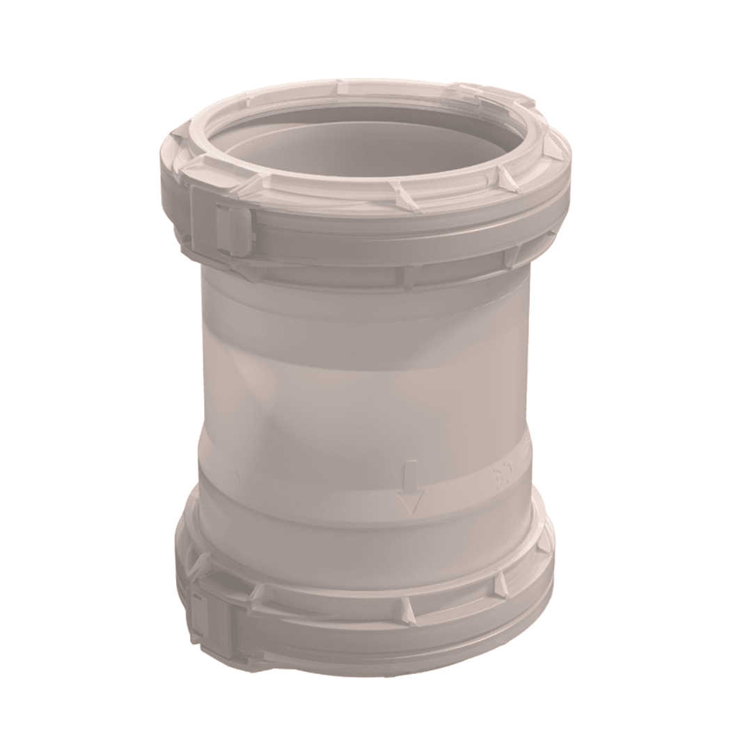 Rolux Flex Koppelstuk Flex_Flex 110 PP 110 transparant Rolux Flex Koppelstuk Flex/Flex-110 PP 110 transparant - Afbeelding 1