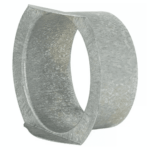 Aftak stuk diameter 80 mm met 90 graden