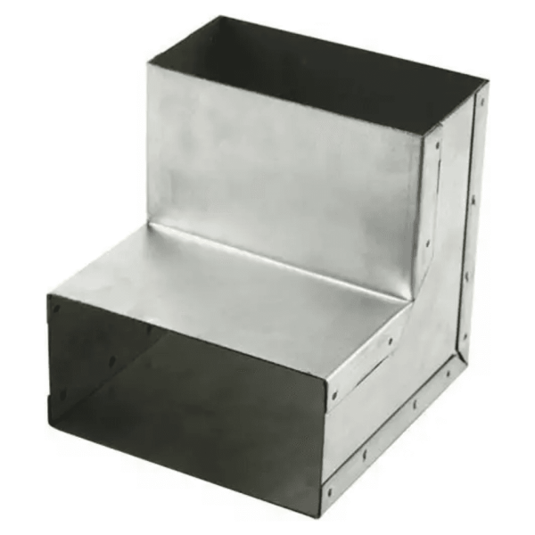 Bocht 90 graden 220x80 mm verticaal tbv instortkanaal