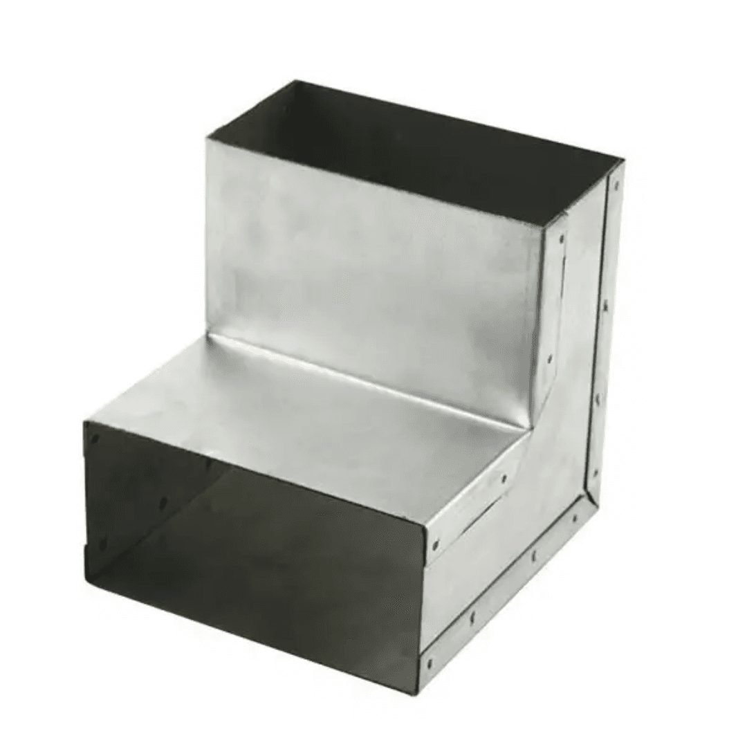 10062222 Bocht 90 graden 220x80 mm verticaal tbv instortkanaal Merk_ Econox Bocht 90 graden 220x80 mm verticaal tbv instortkanaal - Afbeelding 1