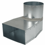 Lepe hoekstuk 170x80 mm naar diameter 150 mm