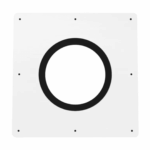 Luchtdichte dakdoorvoer 400 mm dakbeschotplaat vlak - RAL9010