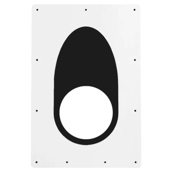 Luchtdichte dakdoorvoer 400 mm dakbeschotplaat 0-55 gr RAL 9010