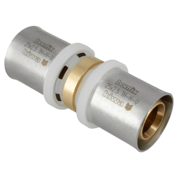 BONFIX Alu-pers rechte koppeling 25 mm