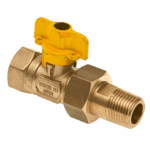 BONFIX Draad messing gaskogelkraan 1