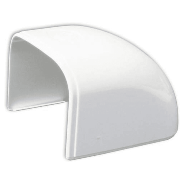 Optima leidinggoot afdek eindkap TC75 wit