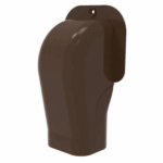 Optima leidinggoot muur afdekkap TM72-EXC bruin