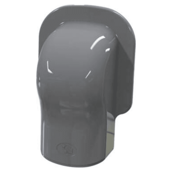 Optima leidinggoot muur afdekkap TM75 antraciet