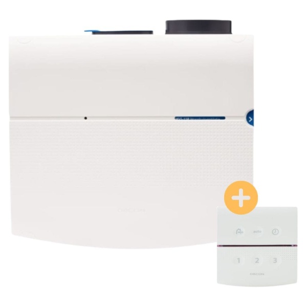 Woonhuisventilator MVS-15RHB + vochtsensor + bediening Orcon