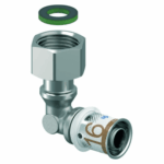 Uponor S-Press Plus Knie Wartel Binnendraad 16x1/2 - 1070612