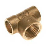 BONFIX Soldeer messing T-stuk 22 x 1/4