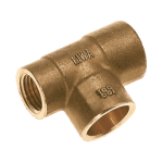 BONFIX Soldeer messing T-stuk 12 x 12 x 1/4