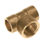 BONFIX Soldeer messing T-stuk 22 x 3/4