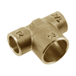 BONFIX Soldeer messing T-stuk 12 x 18 x 1/8